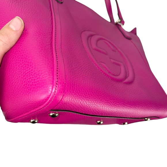 NOT FOR SALE  Soho Patent Leather Pink Satchel - Picture 7 of 12